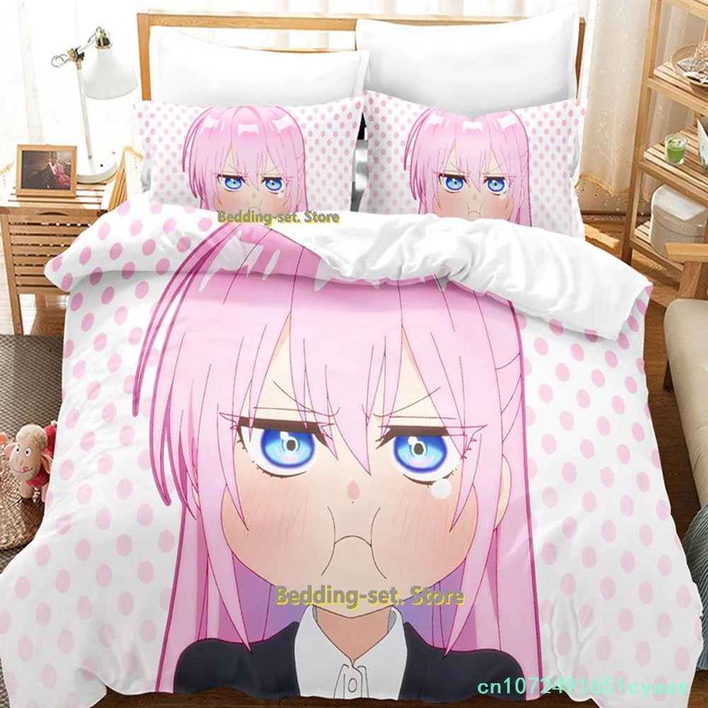 New Shikimori's Not Just A Cutie Bedding Set Cartoon Anime three-piece Set Adult Kid Bedroom Duvetcover Sets Camas Dormitorio