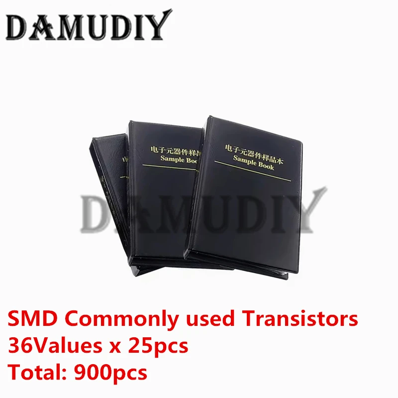 36 kinds x25pcs commonly used SMD Transistor Assortment Kit Assorted Sample Book