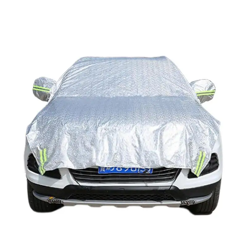 

Car Sun Shade Sunscreen Universal Heat Insulation Auto Body Cover Silver-Coated Vehicle Protection Tool For SUVs Sedans And