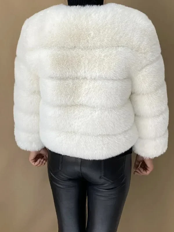 BWQ Frauen Faux Pelzmantel Herbst Winter Hohe Qualität Flauschigen Kurzen Mantel Faux TOP Pelz Jacke Damen Pelzigen Mode Tops Koreanische M9QW