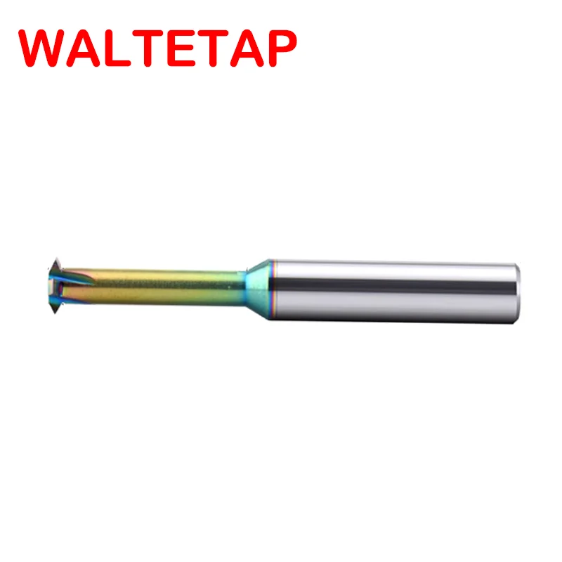 WALTETAP CNC 기계 솔리드 카바이드 단일 톱니 스레드 밀링, M1 M1.6 M2 M3 M4 M5 M6 M8 M10 M12 M14 밀 커터