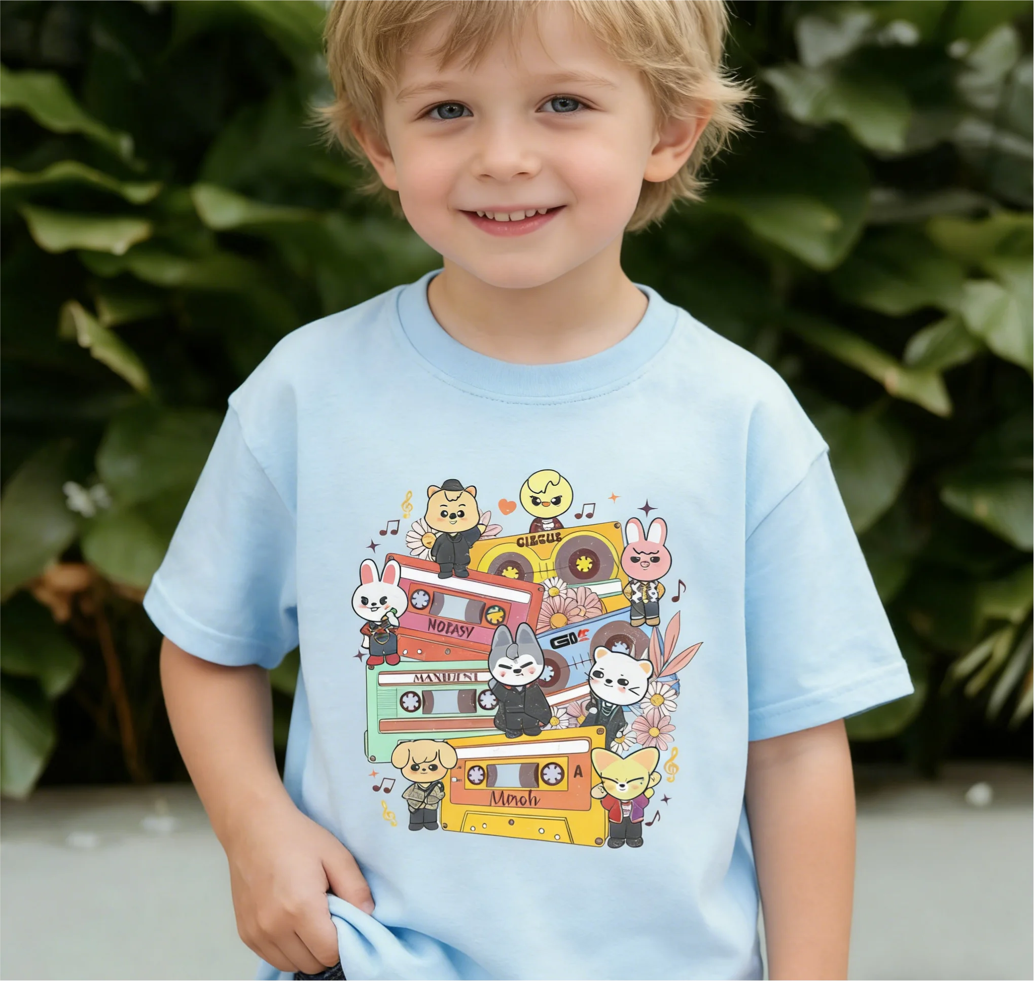 Stry Kids Zoo T-shirt Skzoo shirt inspiration,  Skzoo Chibi character sports shirt, music enthusiast gift,  casual outfit