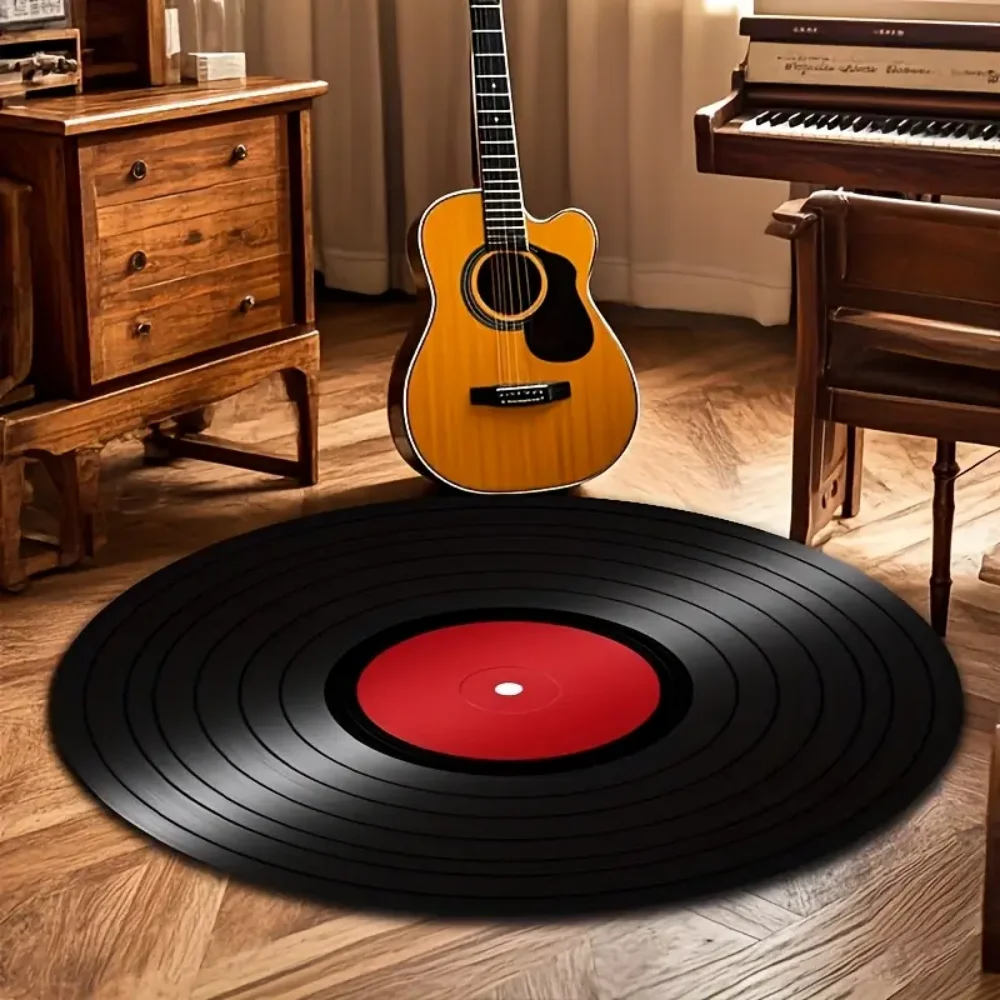 

Виниловый круглый ковер VIKAMA в стиле ретро — нескользящий мягкий ковер, необходимый для гостиной, детской комнаты и домашнего декора