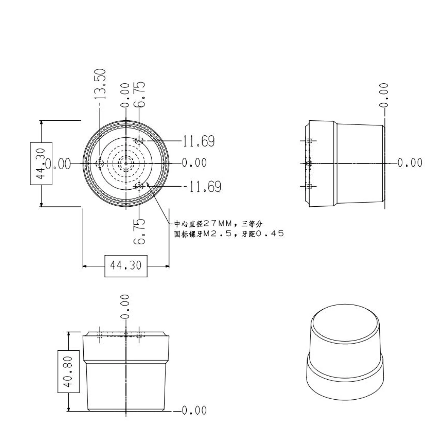QUESCAN All-Band L1L2L5 L-Band GPS Quadrifilar-Helixantenne für RTK-Drohnen GPS GNSS Antenne für UBX ZED-F9P X20P F10 F11 – Detail 3