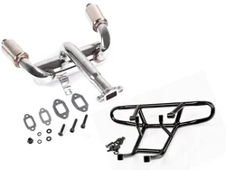 Double hole exhaust pipe Power boosting resonance tube for ROVAN KM HPI BAJA 5B 5T 5SC