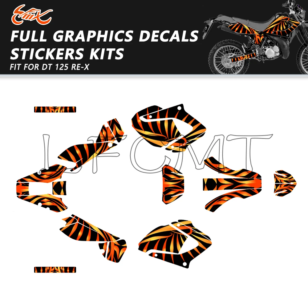 

Наклейки и графика для мотокроссовых мотоциклов Yamaha DT 125 RE-X DT125REX DTR 125 Re DT125RE DT125X 2004-2007