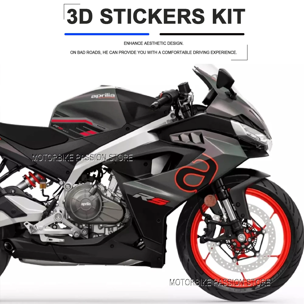 Kit de protection d'autocollant d'élection 3D, tampon précieux, autocollant anti-rayures, non ald, RS 457 2024, RS 457, Aprilia Xy