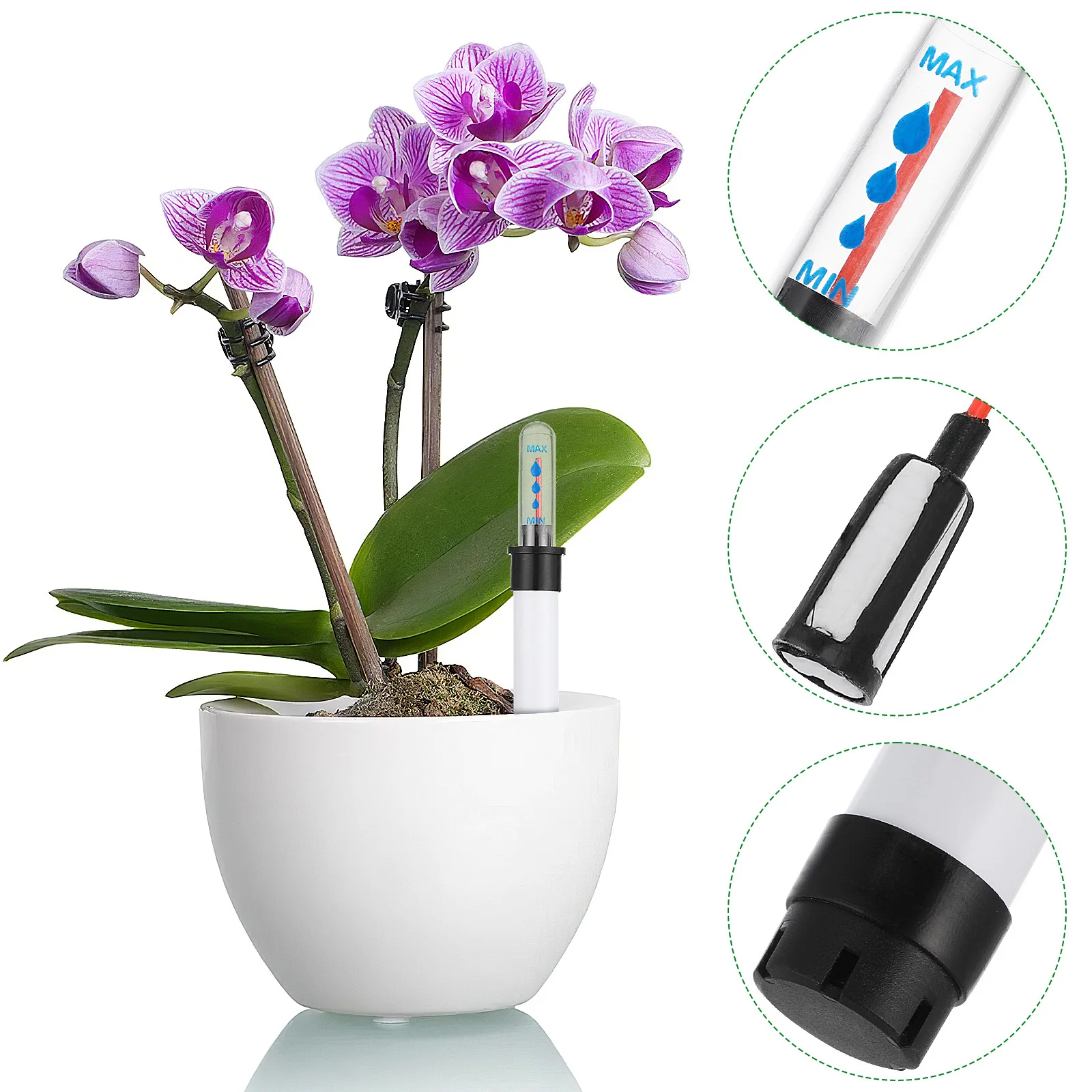 4 шт. индикатор влажности растений в горшке, сборка не требуется, долговечный датчик воды, индикатор уровня воды, буй, счетчик цветочного горшка