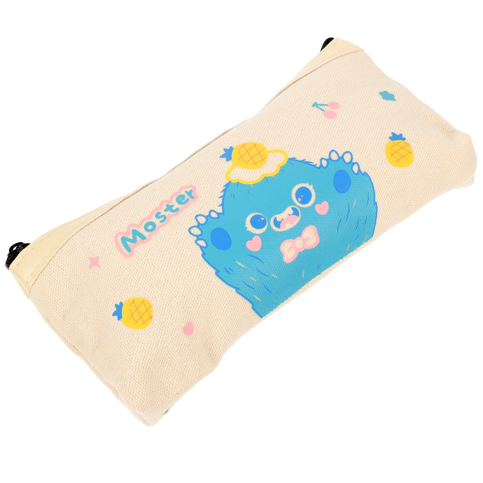 

Pencil Case Bag Zipper Pouch Multifunction Stationery Storage High Capacity Small Canvas Handheld Drawing Child