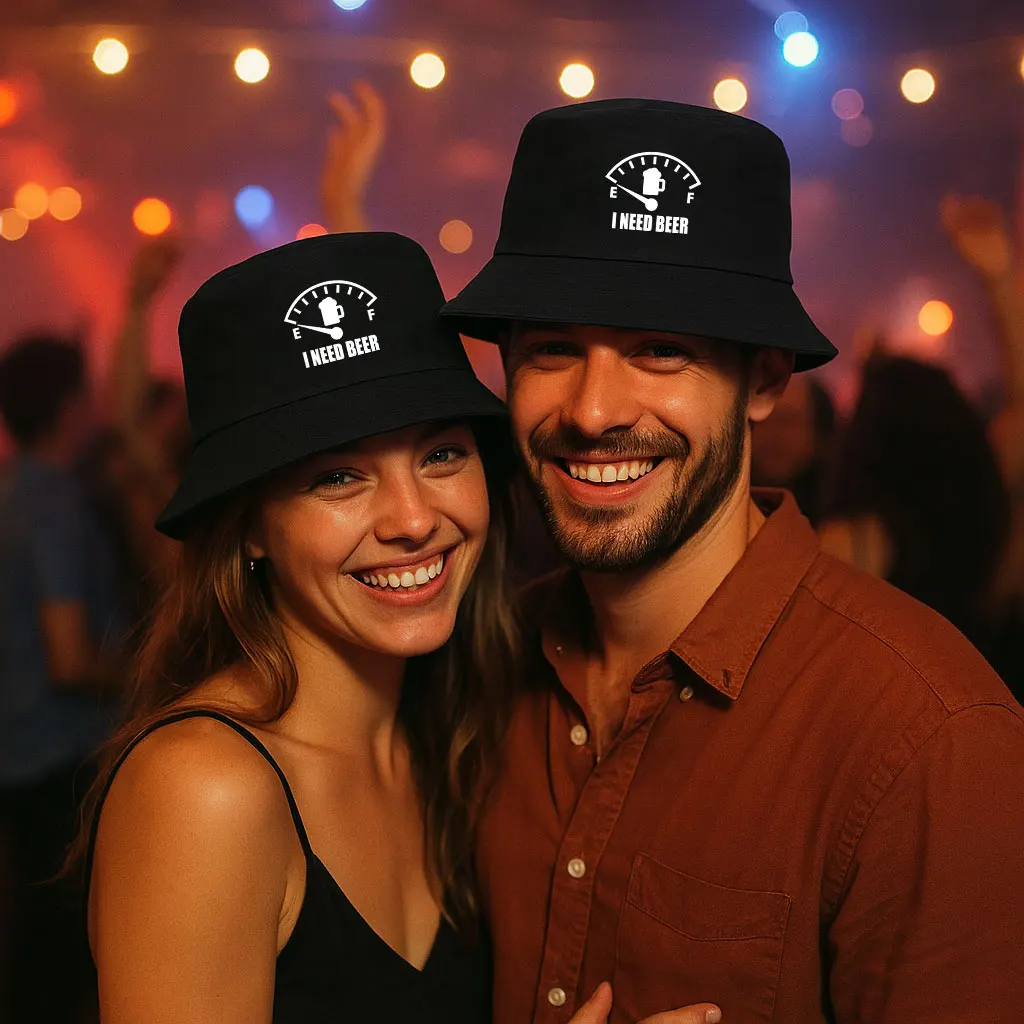 I Need Beer Printed Bucker Hat Woman Man Casual Reversible Fisherman Cap Unisex Adult Outdoor Sports Beach Bob Panama Hats