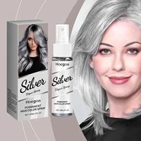 Spray de color para el cabello gris plateado: tinte para el cabello lavable temporal con extractos de plantas para un aspecto de moda y cabello nutritivo