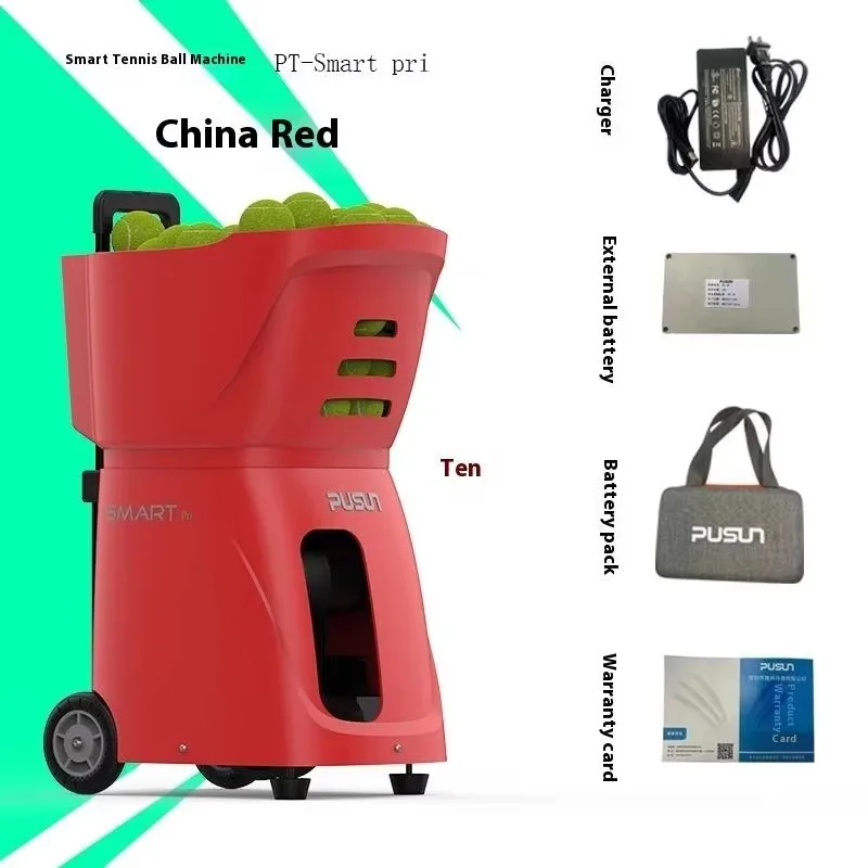 Airo Factory Wholesale Intelligent Control Rolling Tennis Auto Serve Machine ABS Material PT-Smart Pri for Beginners 20-120km/h