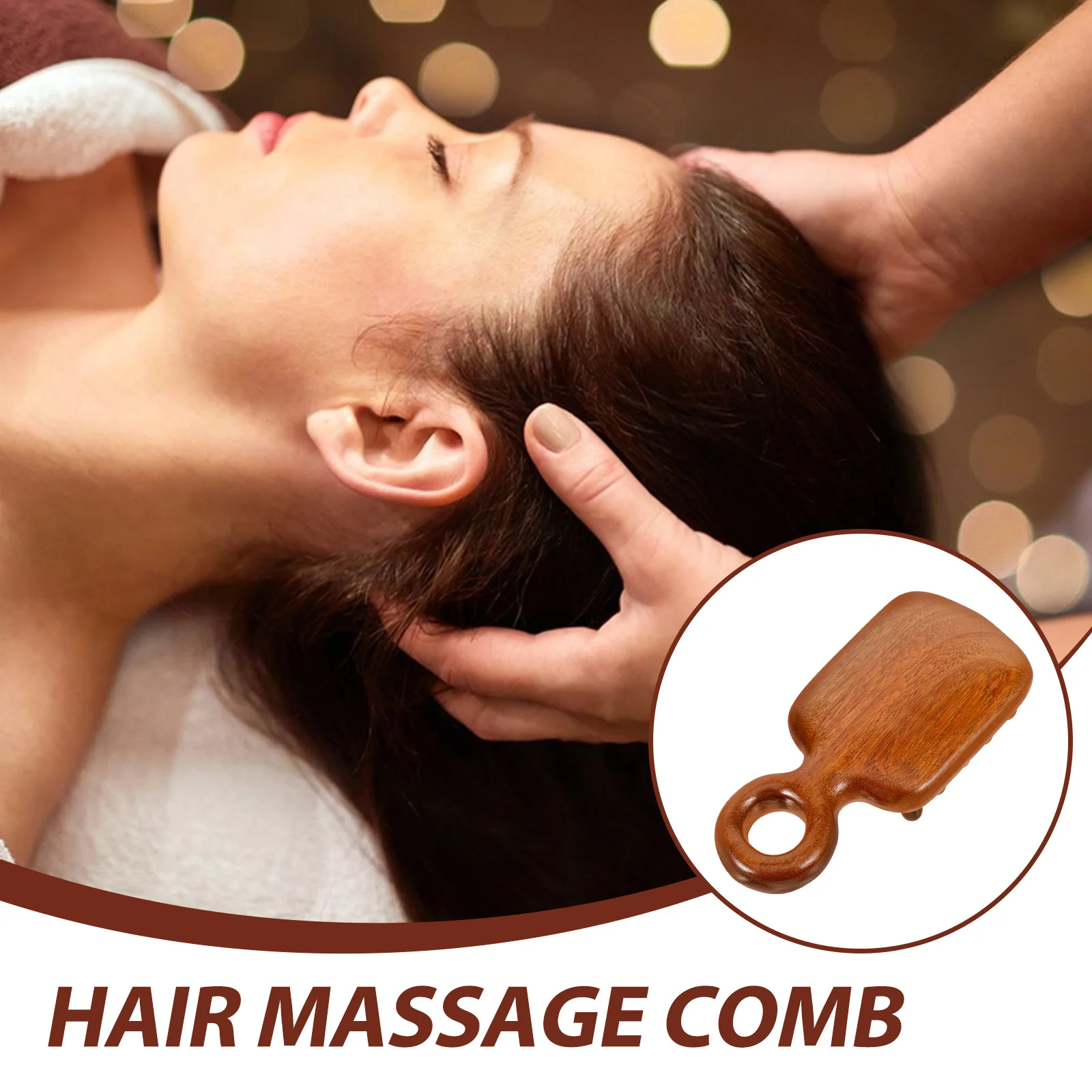 

Деревянная расческа с широкими зубьями, натуральный материал, эргономичная расческа для волос, массажный инструмент для кожи головы для вьющихся и прямых волос, доска Гуаша для спа