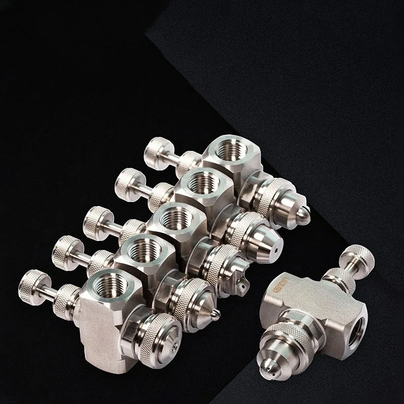 

304 Stainless Steel Adjustable Fan Shape Nozzle Cooling and Dust Removal Nozzle