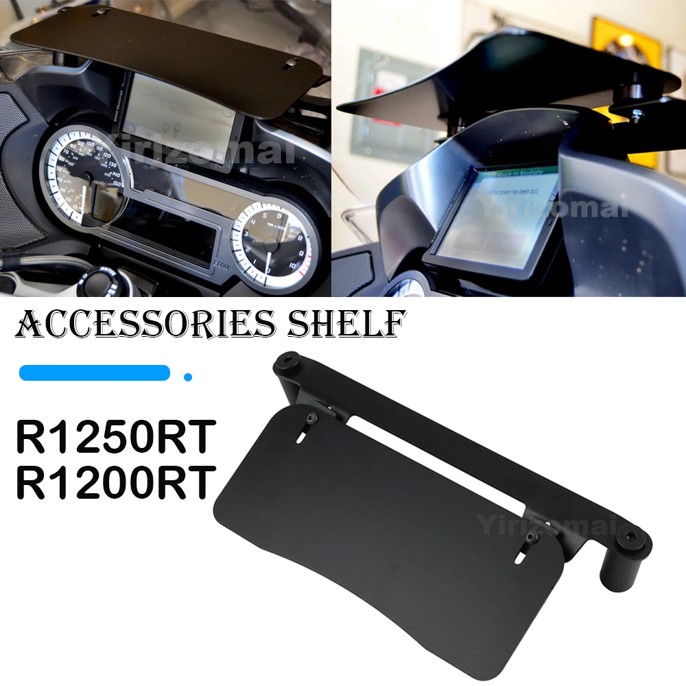 Fit For Bmw R1250RT R 1250 RT R1200RT WC Motorcycle Instrument Shelf GPS Plate Navigation Bracket Electronic Sun visor