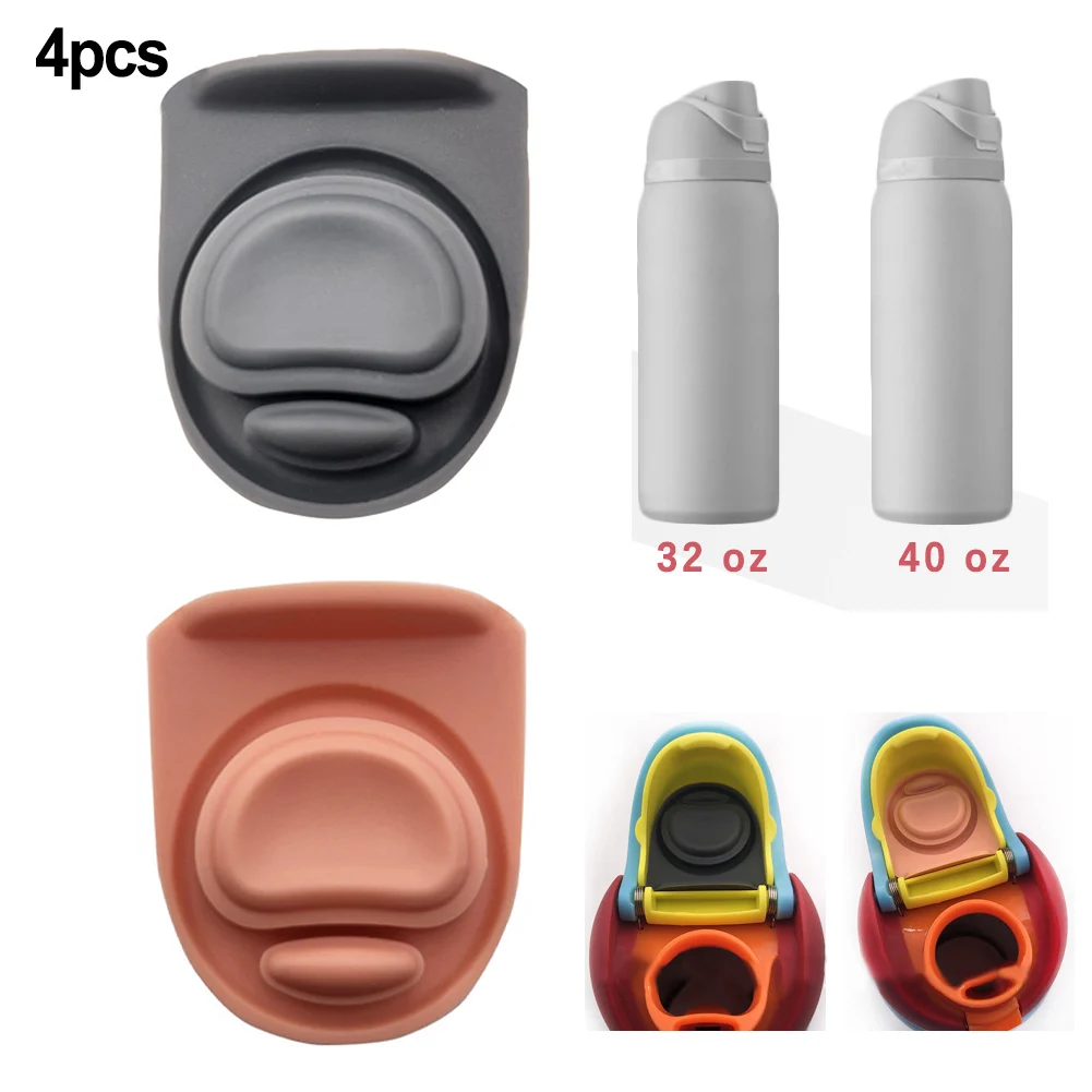 4pcs Stopper Replacement For Owala FreeSip Water Bottle Top Lid Leak Proof Silicone Stopper Gasket Accessories