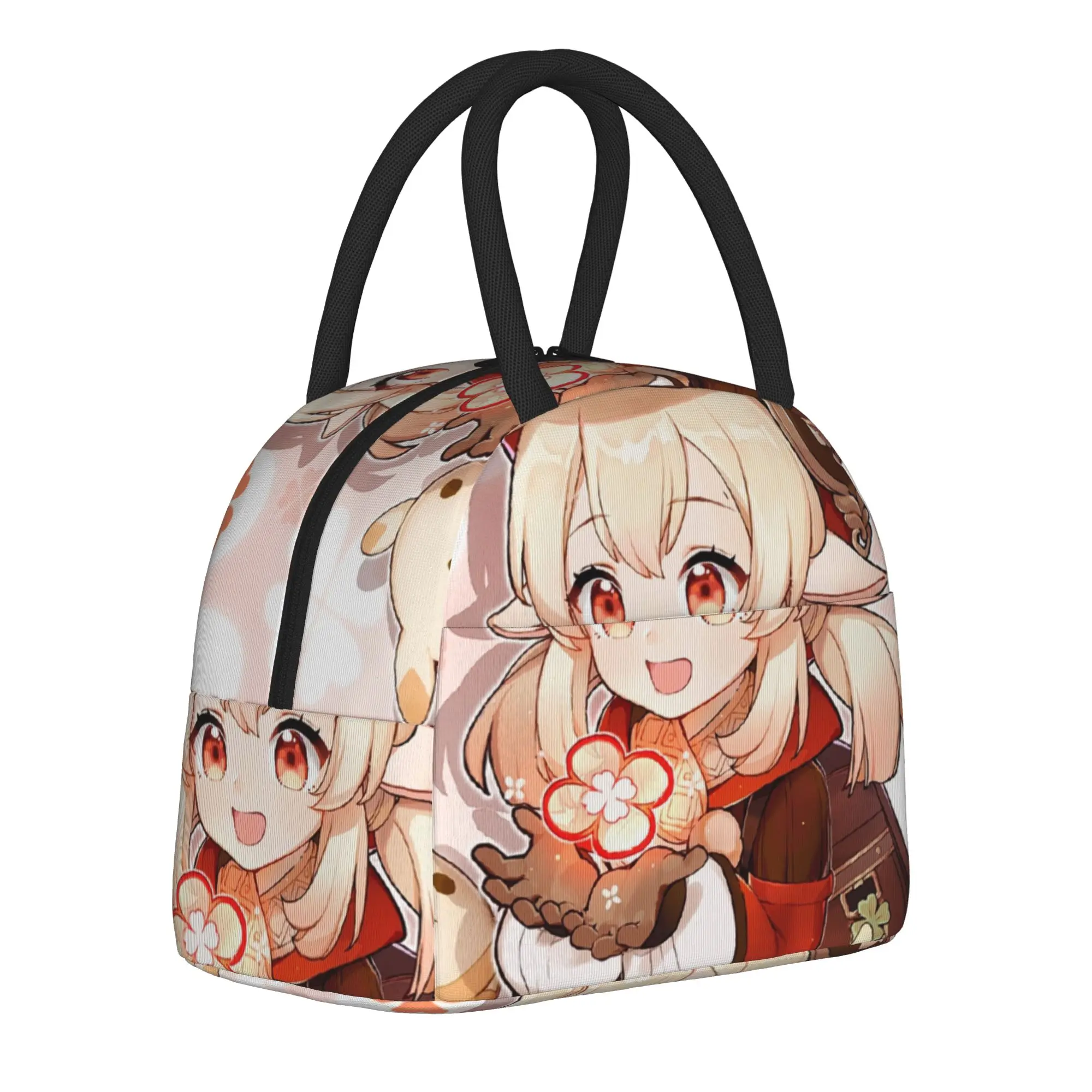 Genshins Impact Klee Birthday  Insulated Lunch Bag Cooler Bag Meal Container  Large Tote Lunch Box Bento Pouch Beach