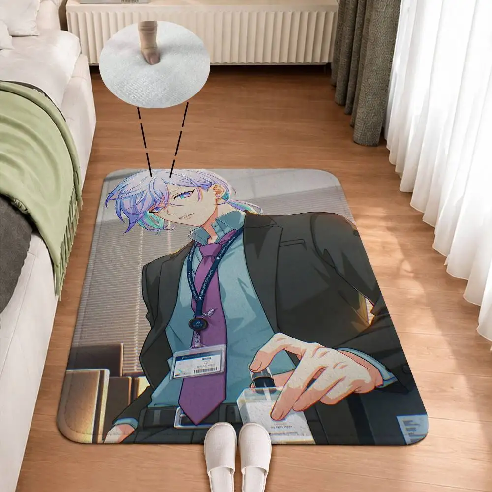 C-Cozmez K-Kanata x Nayuta P-Live Home Decor Short Plush Floor Mat, Non-Slip & Easy to Clean for Multi Doorways