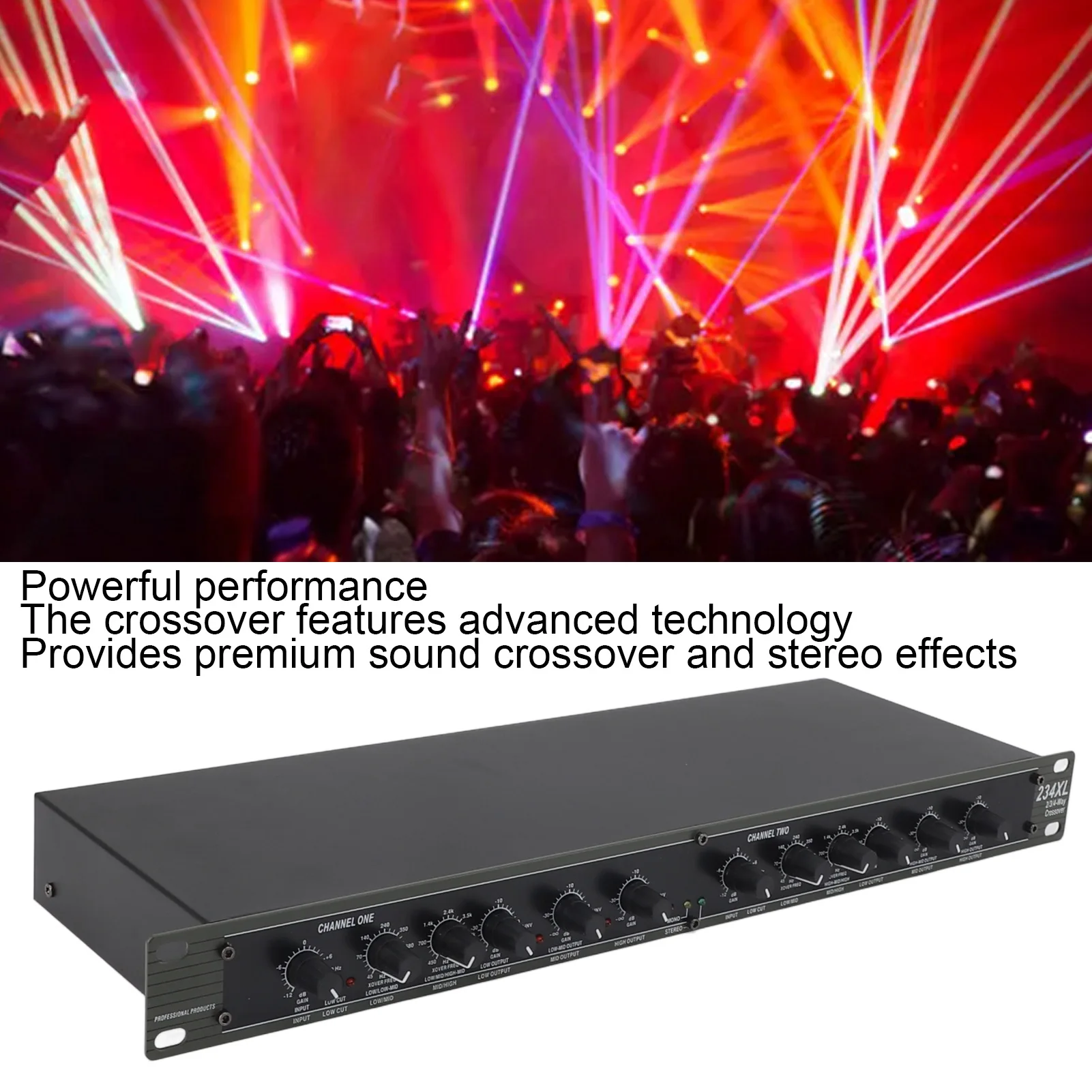 234XL Crossover Professional Stereo 2/3 Way Mono 4 Way Crossover