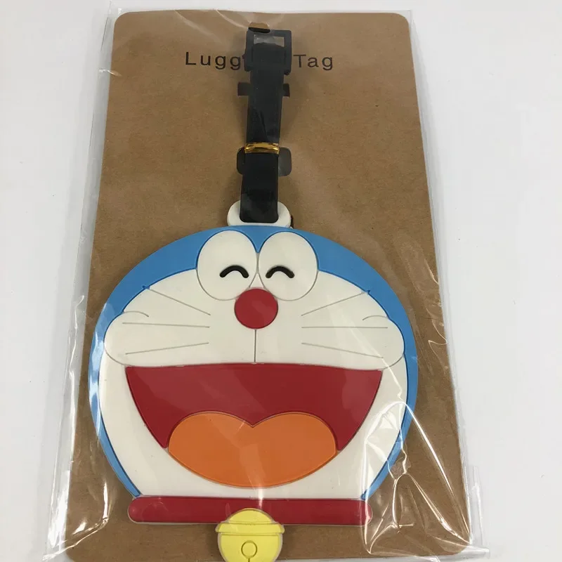 Doraemon Girl Boy Boarding Pass Luggage Tag Cute Luggage Identification Small Hanging Ornament Travel Identification Pendant