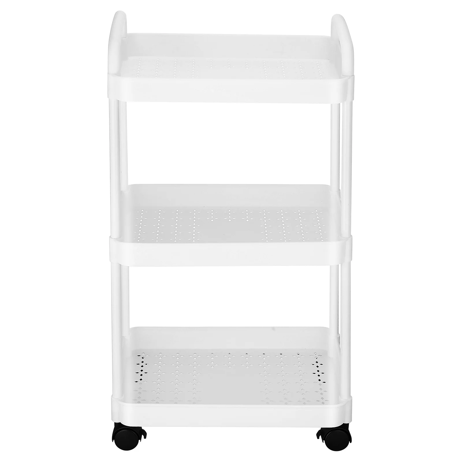 

3 Tier Rolling Cart Small Utility Cart With Wheels Compact Organizer For Bedroom Dorm Under Desk Bathroom Book Snack Storage