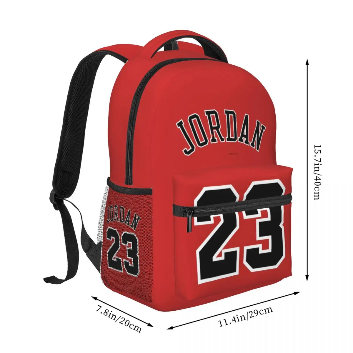Classic Num.23 M-Jordan Backpacks Boys Girls Bookbag Children School Bags Cartoon Laptop Rucksack Shoulder Bag Large Capacity
