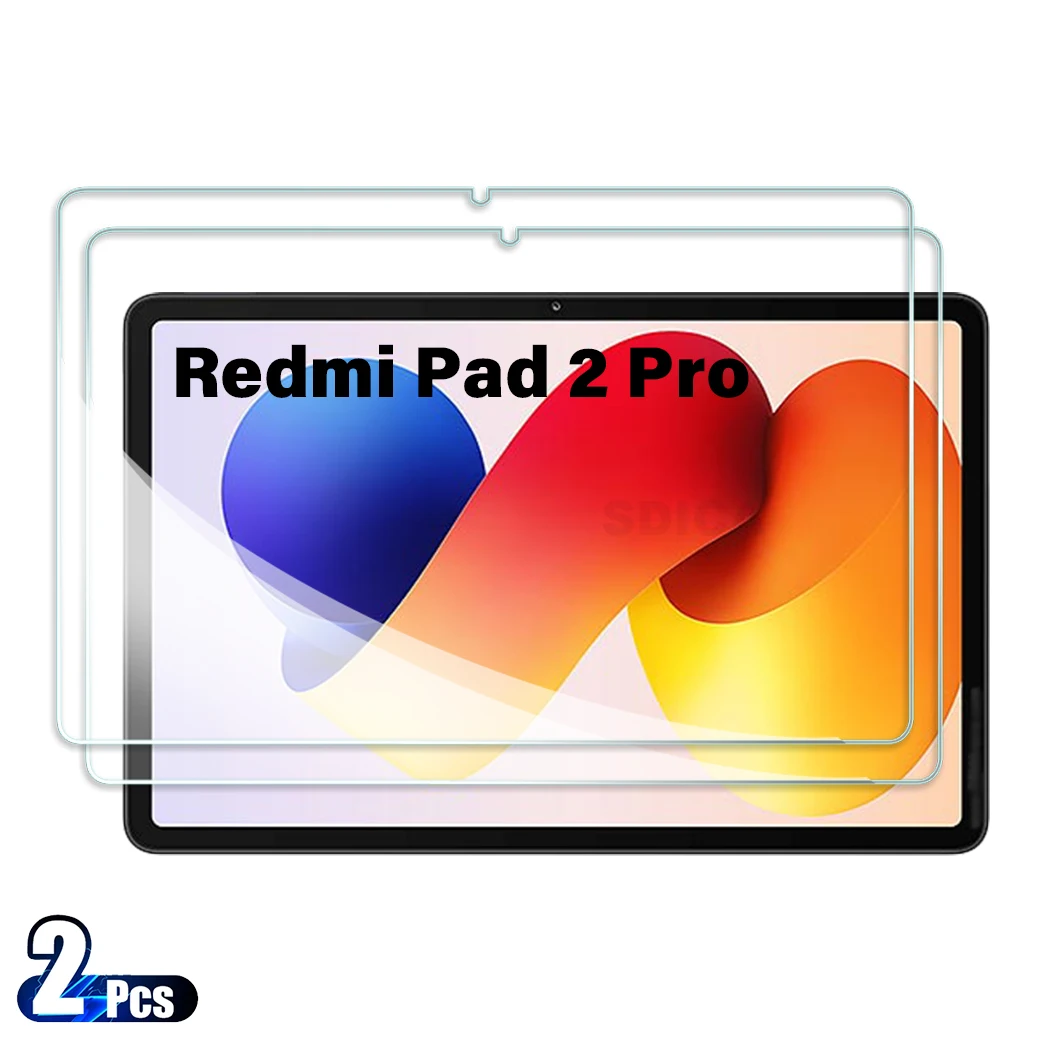 

2 шт. для Xiaomi Redmi Pad 2 Pro закаленное стекло Защитная пленка для экрана Redmi Pad 2Pro 12,1-дюймовый планшет HD с защитой от царапин
