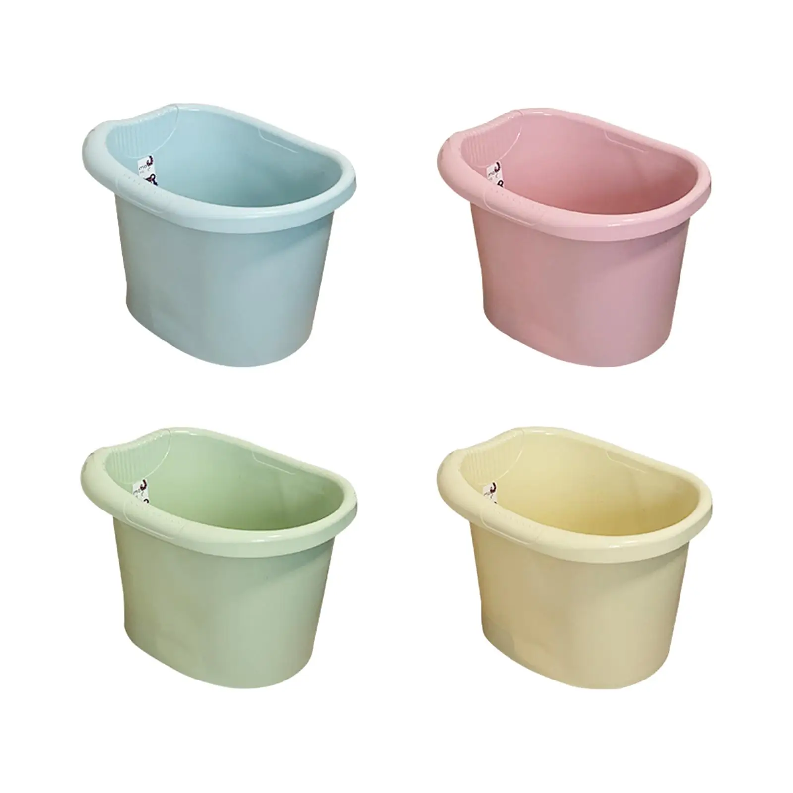 

Infant Bathtub Thickened Tub Sitting up with Support Seat Bathing Seat Infant Bath Bucket for Boys Toddlers Newborn Kids Baby