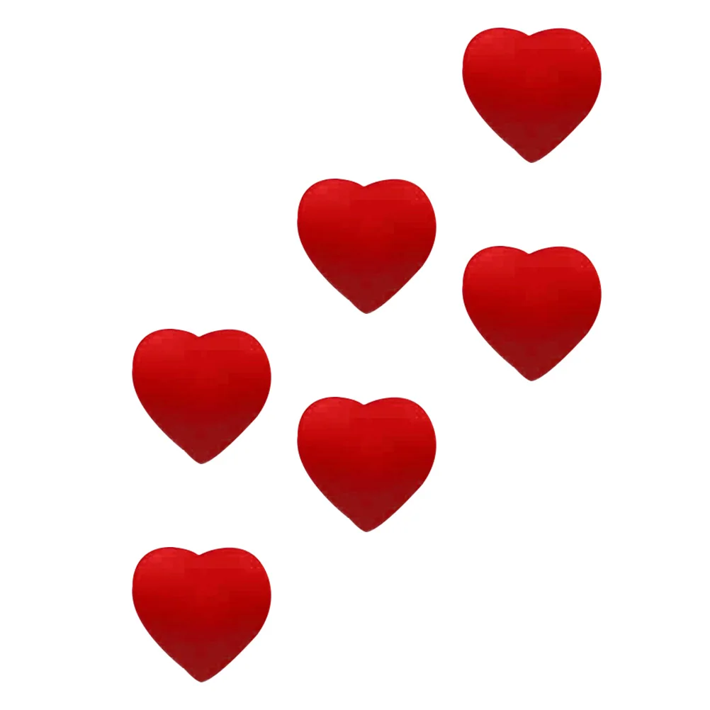 

6 Pcs Heart Shaped Tennis Dampeners Cute Silicone Vibration Absorber for Racket Shocking Gear Game Accessories