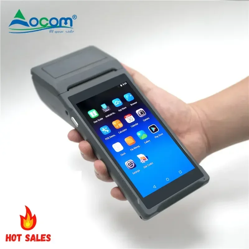 Портативный POS-терминал OCOM на Android с термопринтером 58 мм, популярная модель