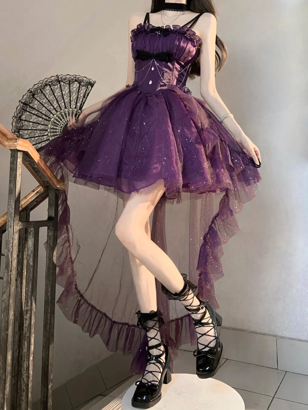 Purple Light Formal Dress Pettiskirt