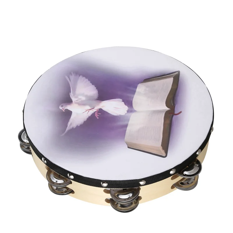 4 Buah 10 Inci Rebana Kayu Ins - Musical Instrument Tambourine ulasan dan harga