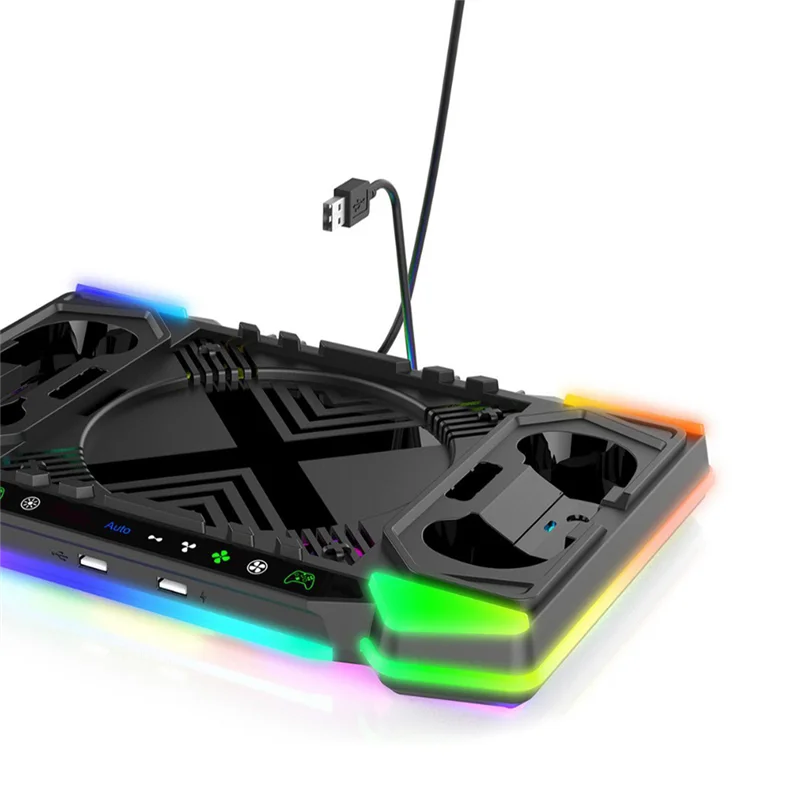 

A13E-Vertical Charging Stand PG-XBX028S Host Base RGB Light Disc Storage Rack For Host