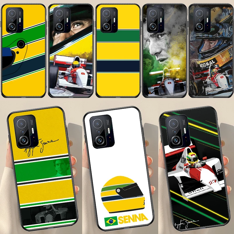 Ayrton Senna F1 For POCO X5 X3 F5 Pro X4 F4 GT M5s C40 F3 Case For Xiaomi 13 Lite 12 11T 12T Pro 12X Cover