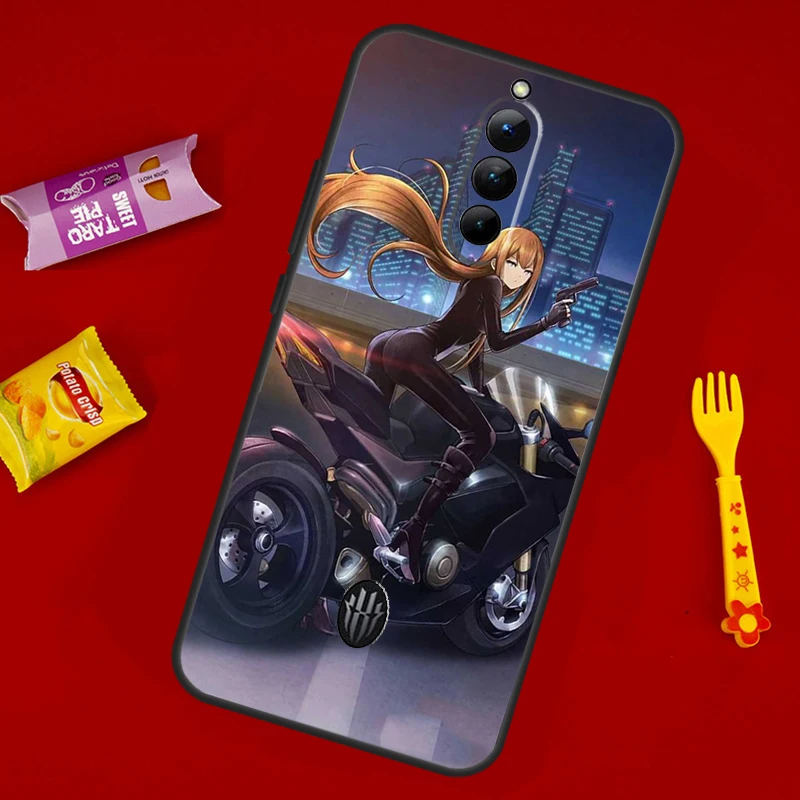 Motorcycle girl Anime Case For ZTE Nubia Red Magic 8 Pro Plus Cover For Redmagic 6R 5G 5S 7S 7 6S 6 Pro Coque