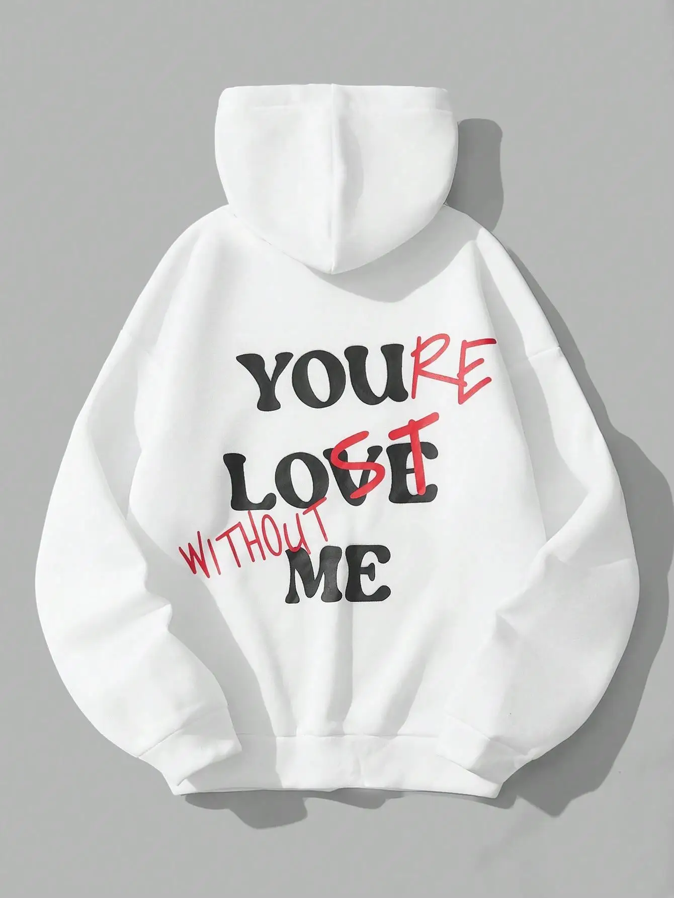 You Love Me Printed Hoodies Women Sport Fashion Comfortable Hooded Daily Casual Basic All Match Hoodie Loose Warm New Clothes