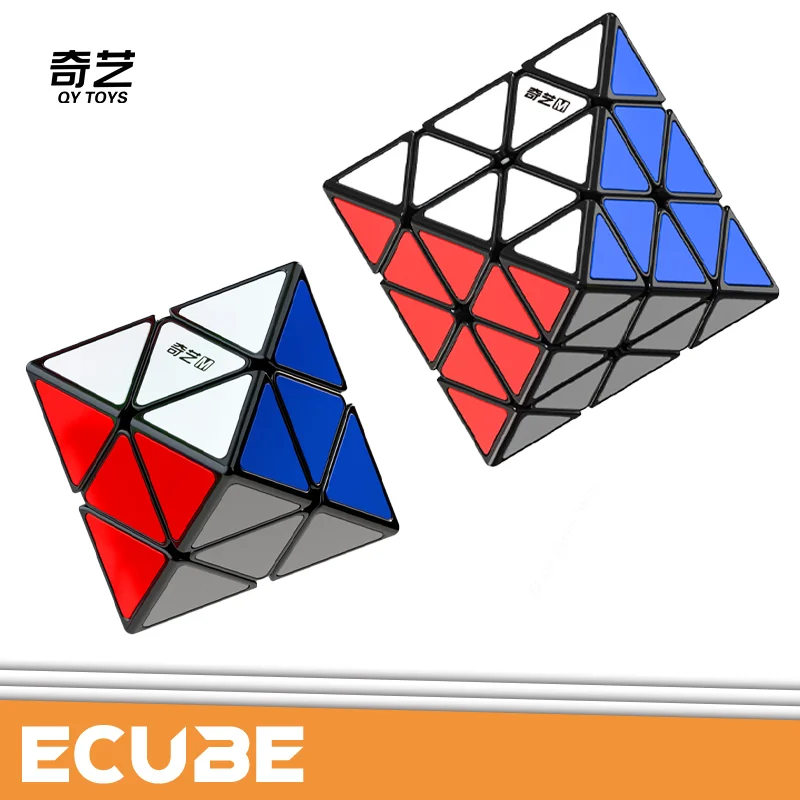 [ECube] QiYi FTO Series Face Turning Octahedron Cube 3x3/2x2 Mag/No Mag Stickerless Magnetic Smooth Speed Cube Puzzle Cubes Toys