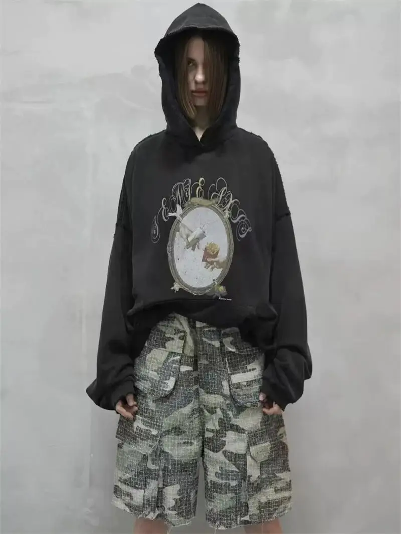 

New Sense Aisle Couples Hoodie Genesi en Exchange Art Waed ex Sweatirt Youth Faion Casual Long Sve round Ne