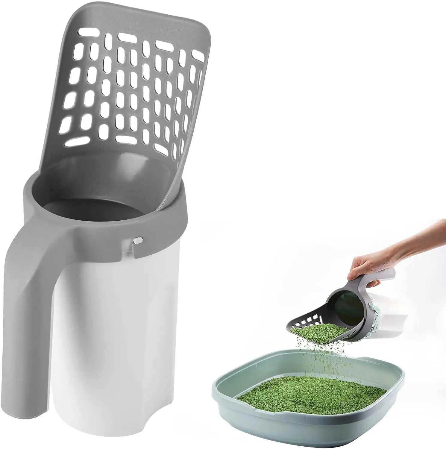 

Cat Litter Detachable litter Shovel Scoop For Pet Filter Clean Toilet Garbage Picker Cat Litter Box Self Cleaning