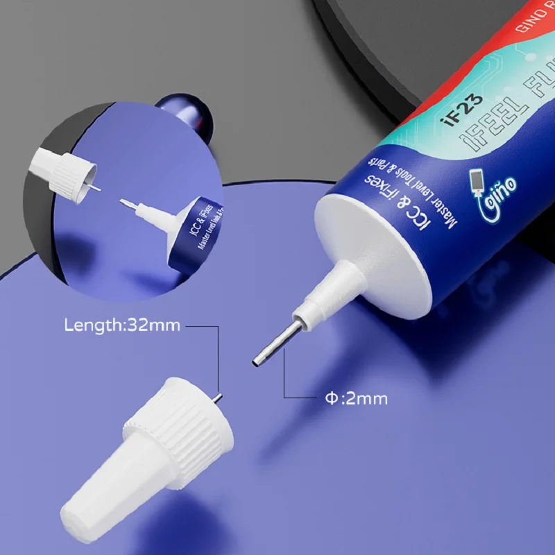 iFixes IF23 Lead-Free Solder Paste No Corrosion Oxygen Good Insulation Suitable Sor Nano-Chip BGA Chip Ball Soldering Solder