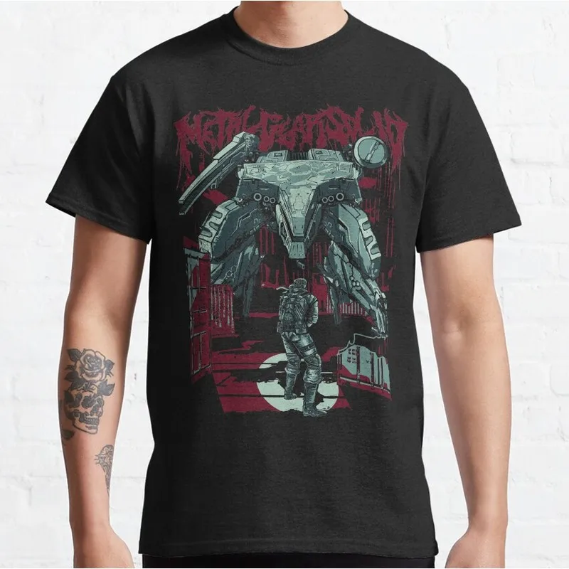 Metal Gear Solid MGS Game Merch T‑Shirt Gamer Fan Gift Unisex Cotton Short Sleeve Tees Solid Snake Graphic Print Streetwear Tops