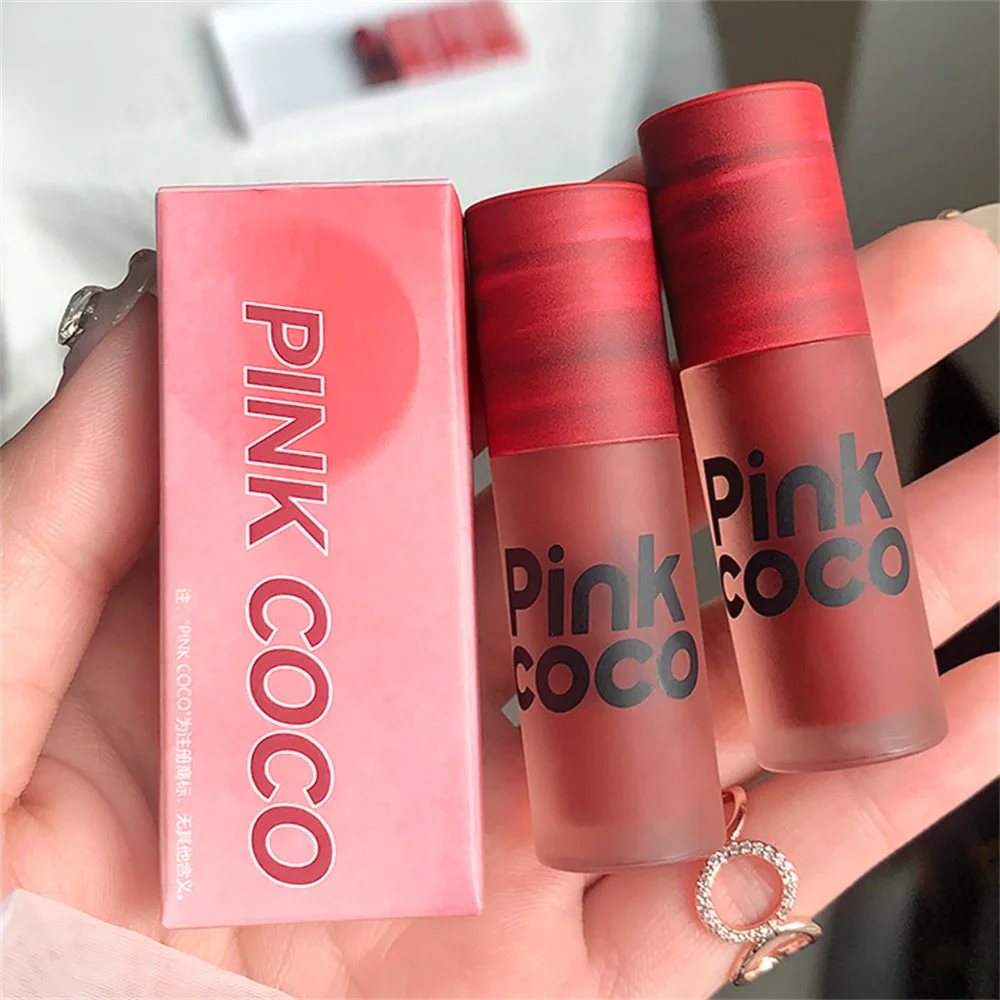 Matte Lip Gloss Moisturize Lips Matte Non Stick Lipstick Makeup Rose Lipstick Light And Smooth Texture Rose Color Lipstick