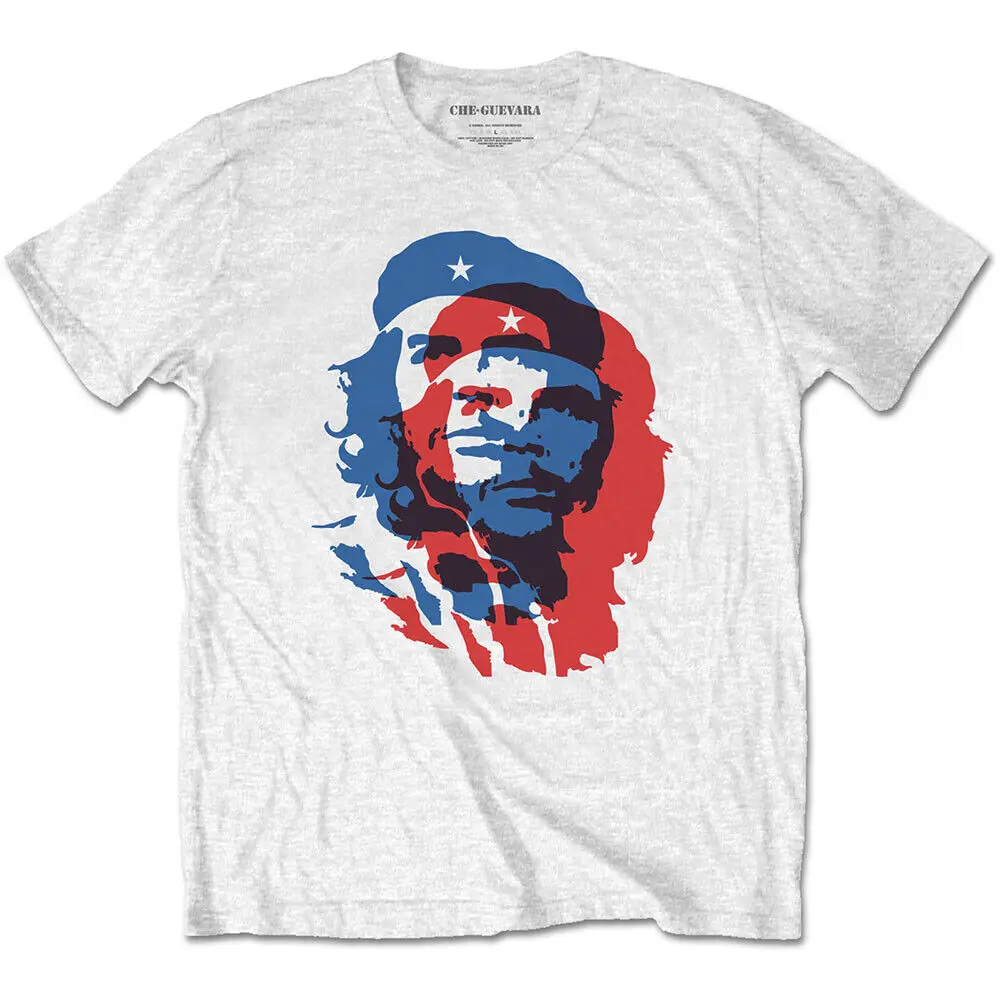 

Men's Che Guevara Blue And Red T-shirt Small White