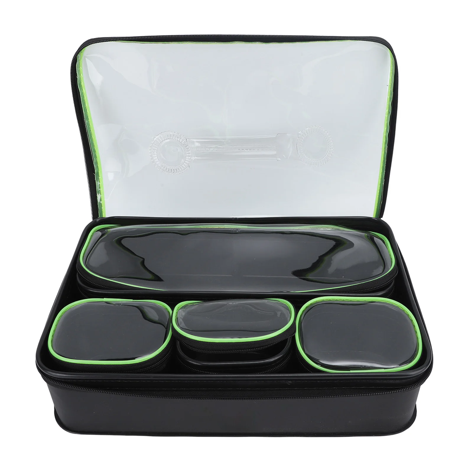 

5Pcs Thickened EVA Fishing Tool Pouch Waterproof Fishing Tackle Box Wear Resistant Large Capacity Lightweight Storage Box