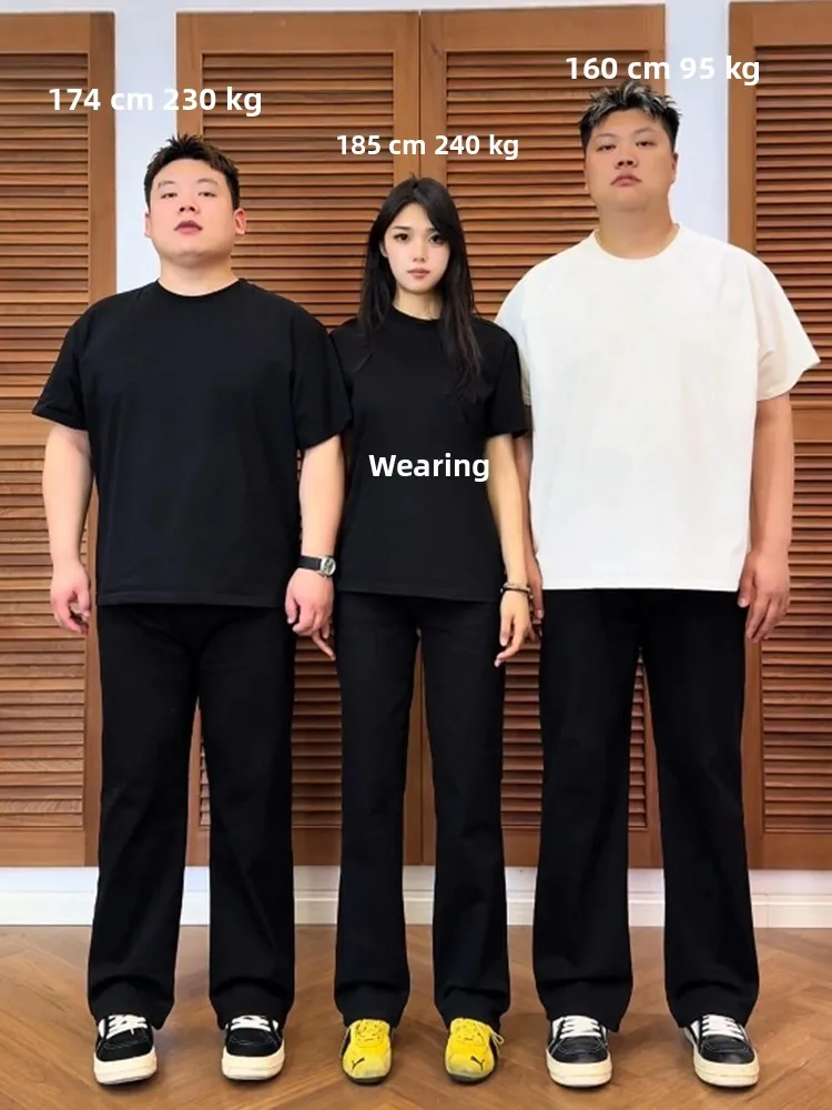 

Мужские джинсы Bla Knife, прямые эластичные, большого размера, осень-зима, американская уличная смесь хлопка и полиэстера