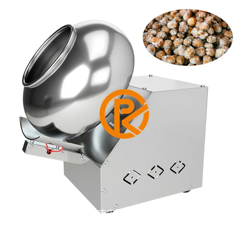 เครื่องเคลือบช็อคโกแลตอาหารน้ําตาลขนาดเล็กขนมถั่วลิสงหวานช็อคโกแลตฟิล์มเคลือบกระทะเครื่องจักร