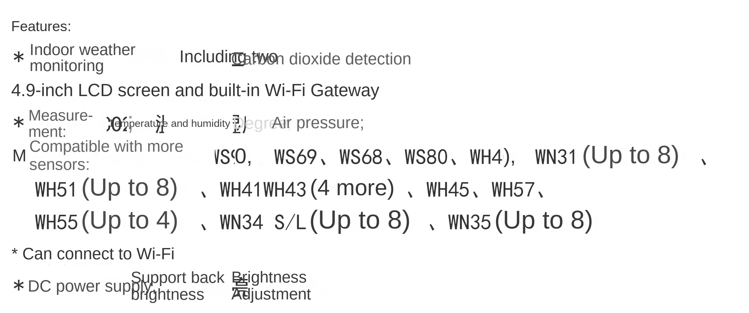 Cheap And Fine Temperature And Humidity CO2, Carbon Dioxide Detection Meteorological Instrument WN1821