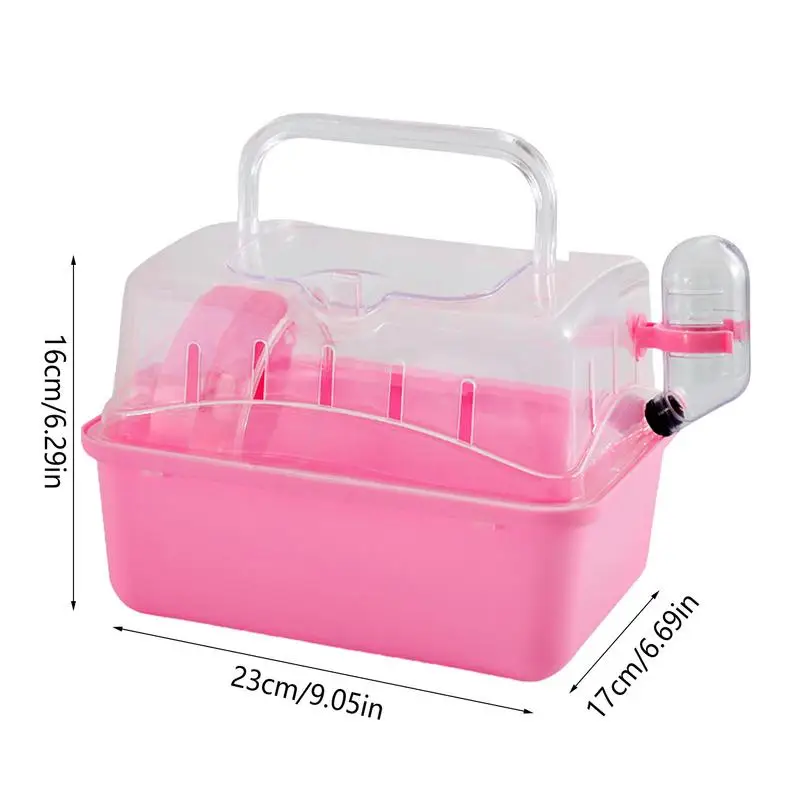 Hamster Cage Small Guinea Pig Cage Portable Travel Carrier Guinea Pig Cage Small Animal Outing Cage Multifunctional Suitable For