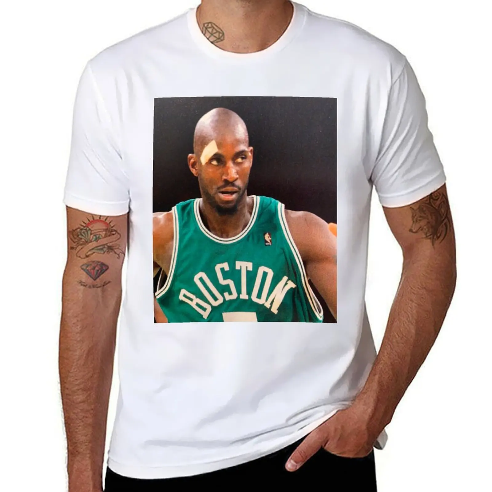 

kevin garnett. T-Shirt All Match Print Short Sleeve Top