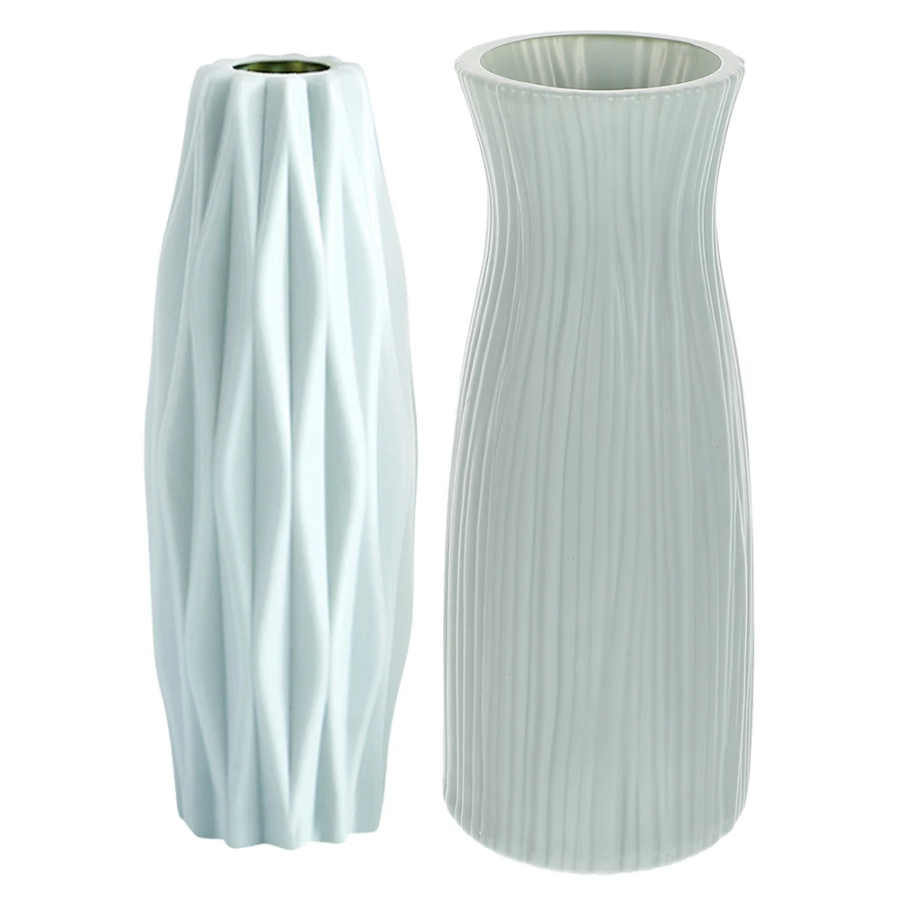 

2Pcs Flower Arrangement Vase Modern Decorative Container for Home Office Home Vase Decoration Flower Buckets